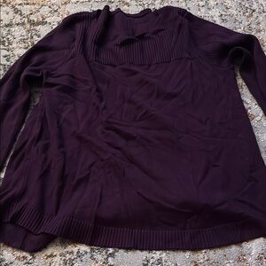 Elegant Purple Long Sleeve Top